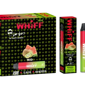 WHIFF Trio 2500 Puffs Disposable Device – Kiwi Watermelon