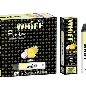 WHIFF Trio 2500 Puffs Disposable Device – Malibu Colada