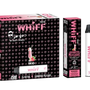 WHIFF Trio 2500 Puffs Disposable Device – Strawberry Milkshake